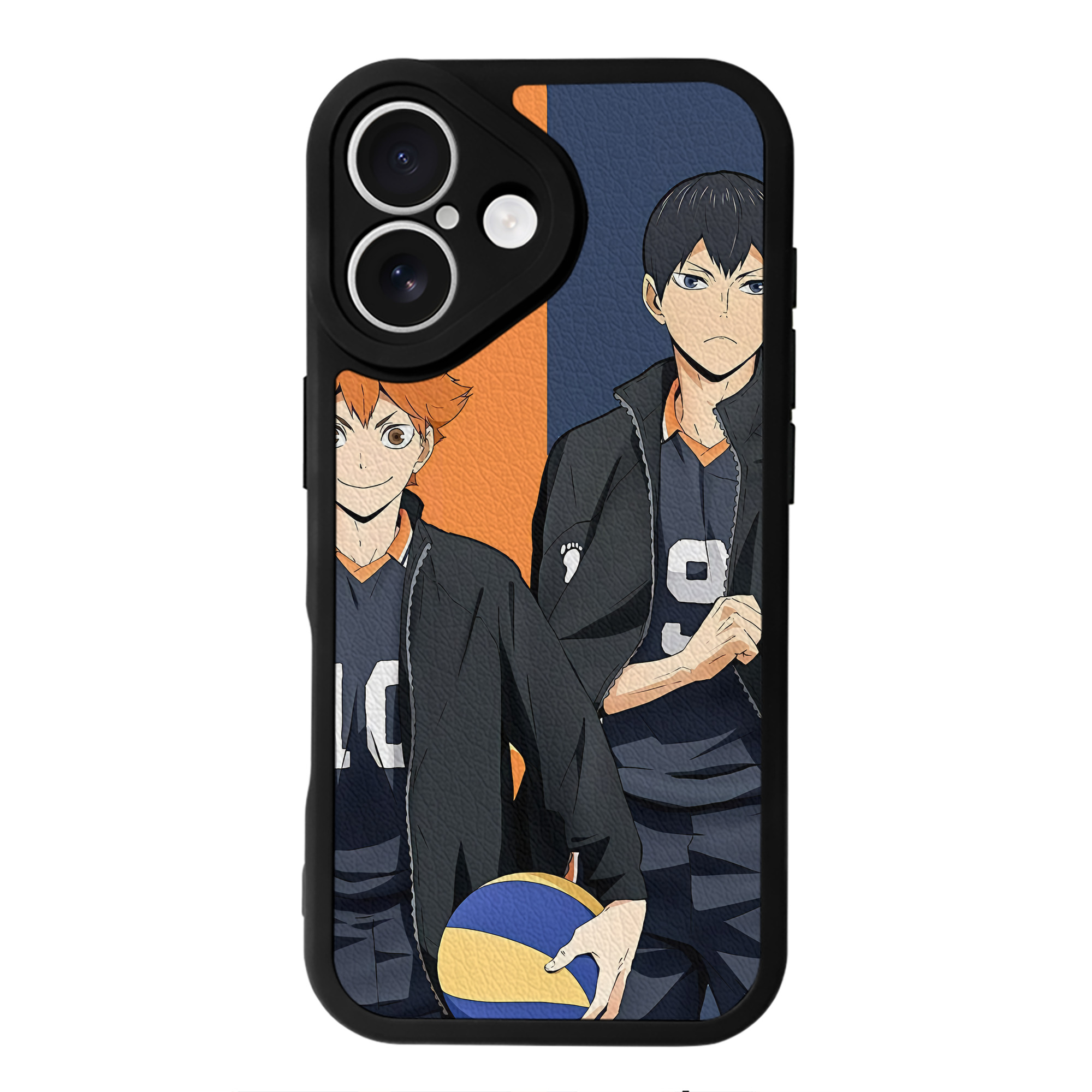 （画像用） ハイキュー!! Haikyu!! 【iPhone 16シリーズ対応】シリコンスマホケース（レザー調） 材質：シリコン